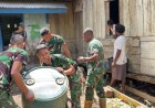 Prajurit Yonif TP 860/NSK Bangun Harapan Baru Warga Kampung Botawa Lewat Program TNI Manunggal Air